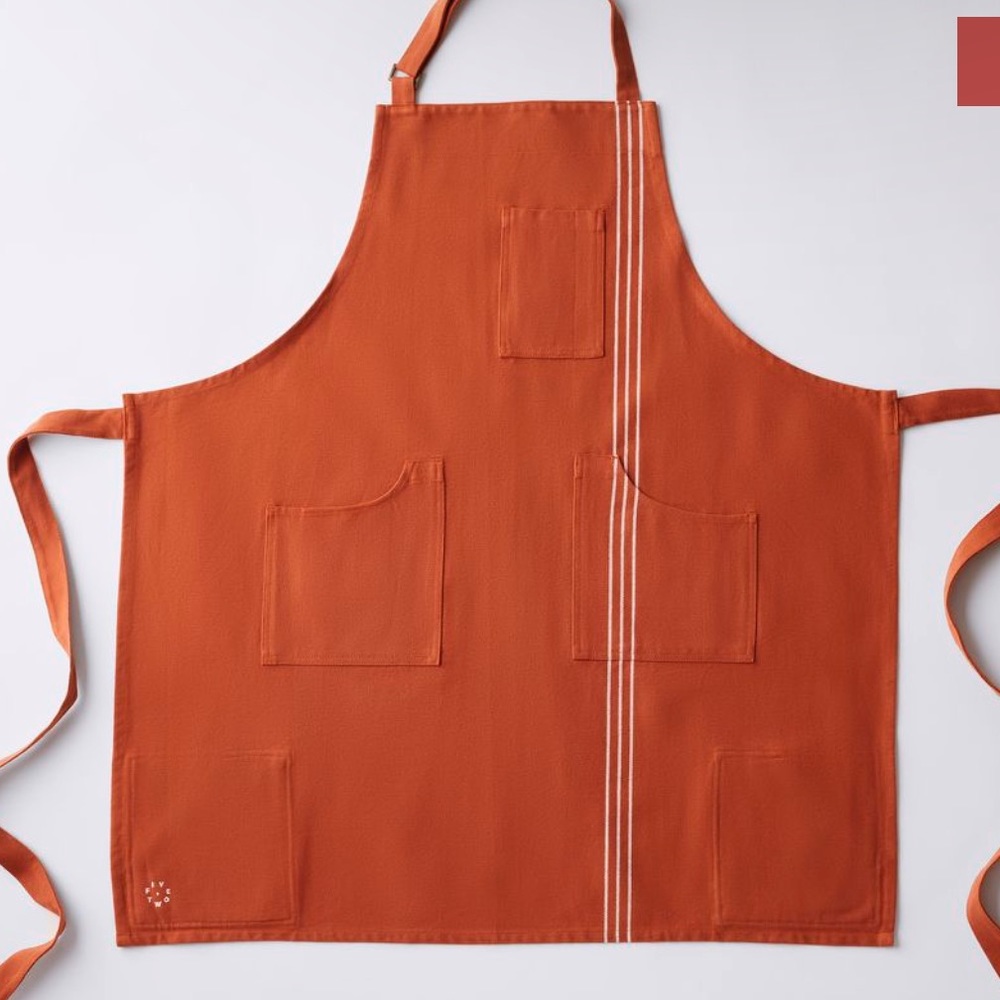 Orange Apron with Pockets